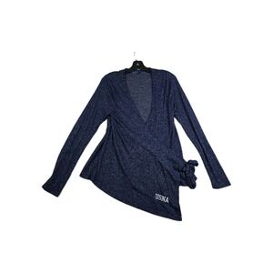 Boxercraft US Naval Academy Women's Size Large Asymmetrical‎ Side Tie Wrap Blue